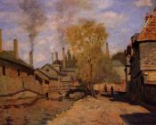 克劳德 莫奈 : Factories at Deville, near Rouen